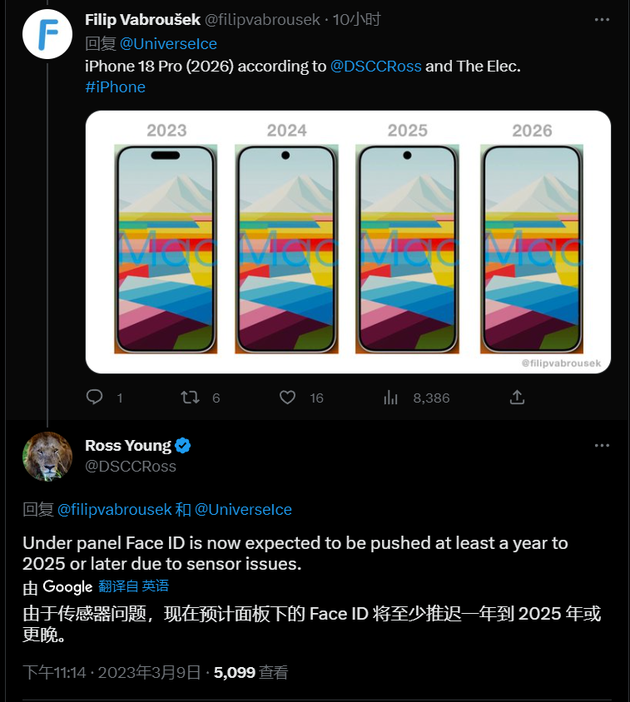 万载苹果手机维修分享:屏下Face ID有什么优势？iPhone何时会有屏下Face ID？ 