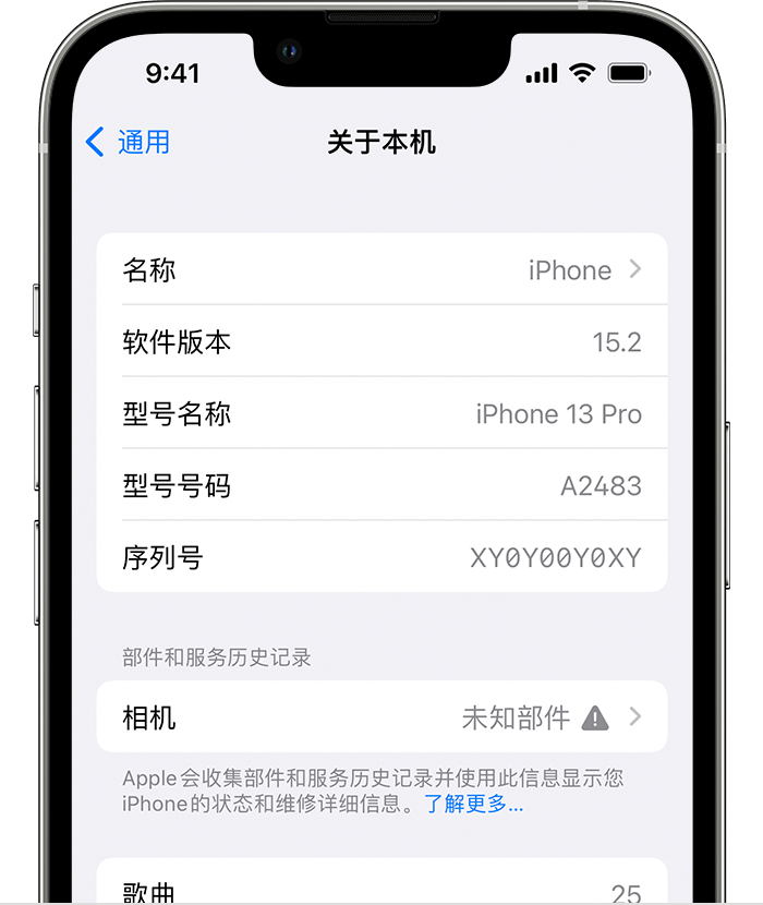 万载苹果维修分享iPhone 出现提示相机“未知部件”是什么原因？ 